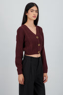 Cárdigan Tejido Punto Botones