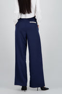 Pantalon sastre con pinza detalle contraste Hyp
