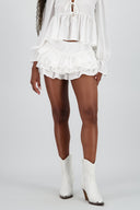 Falda mini smock