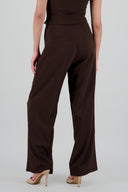 Pantalon cinturon liso