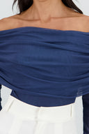 Mesh Off Shoulder Top