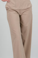 Pantalon amplio estampado tartan