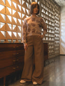 Pantalon high waisted valenciana amplia