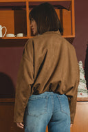 Chamarra bomber efecto ante